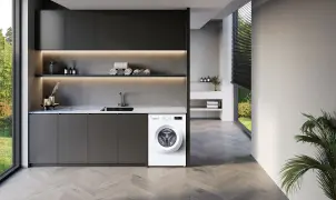 Пральна машина LG фронтальна, 6кг, 1200, В, 44см, дисплей, пара, інвертор, білий №3