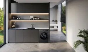 Стиральная машина LG фронтальная, 6.5кг, 1200, В, 44см, дисплей, пара, инвертор, черный №3