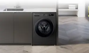 Стиральная машина LG фронтальная, 6.5кг, 1200, В, 44см, дисплей, пара, инвертор, черный №4
