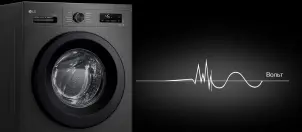 Стиральная машина LG фронтальная, 6.5кг, 1200, В, 44см, дисплей, пара, инвертор, черный №5
