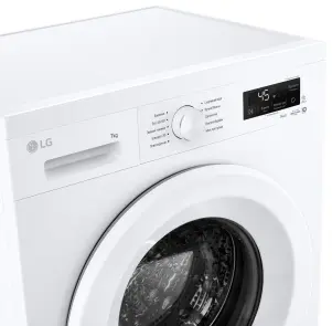 Пральна машина LG фронтальна, 7кг, 1200, A, 44см, дисплей, пара, інвертор, білий №11
