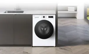 Пральна машина LG фронтальна, 7кг, 1200, A, 44см, дисплей, пара, інвертор, білий №4