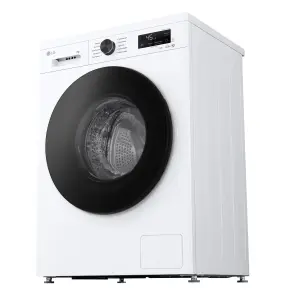 Пральна машина LG фронтальна, 7кг, 1200, A, 44см, дисплей, пара, інвертор, білий №9