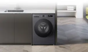 Стиральная машина LG фронтальная, 7кг, 1200, A, 44см, дисплей, пара, инвертор, черный №4