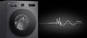 Стиральная машина LG фронтальная, 7кг, 1200, A, 44см, дисплей, пара, инвертор, черный №5
