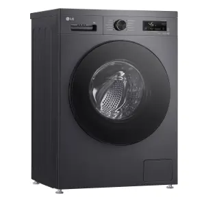 Стиральная машина LG фронтальная, 7кг, 1200, A, 44см, дисплей, пара, инвертор, черный №6