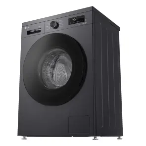 Стиральная машина LG фронтальная, 7кг, 1200, A, 44см, дисплей, пара, инвертор, черный №7
