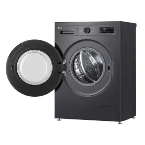 Стиральная машина LG фронтальная, 7кг, 1200, A, 44см, дисплей, пара, инвертор, черный №10