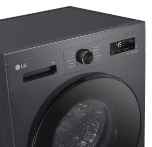 Стиральная машина LG фронтальная, 7кг, 1200, A, 44см, дисплей, пара, инвертор, черный №11