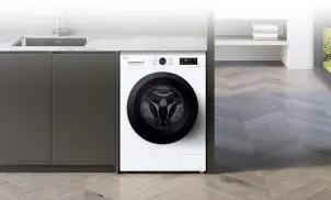 Пральна машина LG фронтальна, 7кг, 1200, A, 44см, дисплей, пара, інвертор, білий №4