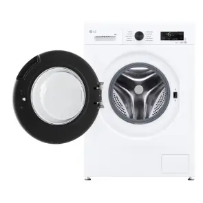 Пральна машина LG фронтальна, 7кг, 1200, A, 44см, дисплей, пара, інвертор, білий №9