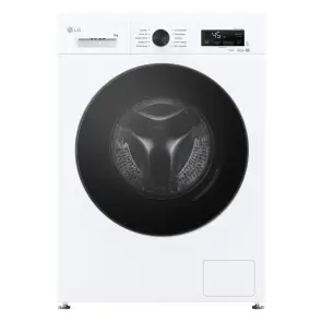 Пральна машина LG фронтальна, 9кг, 1400, A, 55см, дисплей, пара, інвертор, білий №2