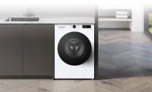 Пральна машина LG фронтальна, 9кг, 1400, A, 55см, дисплей, пара, інвертор, білий №4