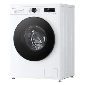 Пральна машина LG фронтальна, 9кг, 1400, A, 55см, дисплей, пара, інвертор, білий №9
