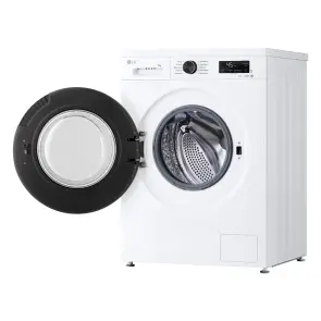 Пральна машина LG фронтальна, 9кг, 1400, A, 55см, дисплей, пара, інвертор, білий №11