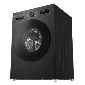 Стиральная машина LG фронтальная, 9кг, 1400, A, 55см, дисплей, пара, инвертор, черный №8
