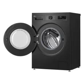 Стиральная машина LG фронтальная, 9кг, 1400, A, 55см, дисплей, пара, инвертор, черный №10