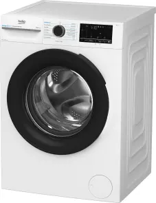 Стиральная машина Beko фронтальная, 8кг, 1400, A, 55см, дисплей, инвертор, пара, белый №4