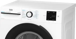 Стиральная машина Beko фронтальная, 7кг, 1200, B, 50см, дисплей, инвертор, пара, белый №5