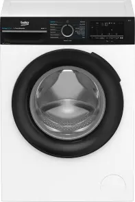 Стиральная машина Beko фронтальная, 10кг, 1400, A, 58см, дисплей, инвертор, пара, белый №1