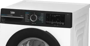 Стиральная машина Beko фронтальная, 10кг, 1400, A, 58см, дисплей, инвертор, пара, белый №5