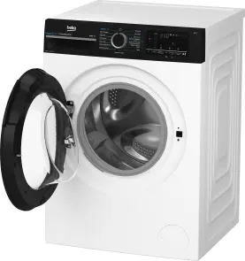 Стиральная машина Beko фронтальная, 10кг, 1400, A, 58см, дисплей, инвертор, пара, белый №8