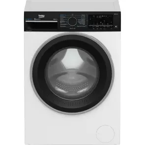 Стиральная машина Beko фронтальная, 9кг, 1400, A, 55см, дисплей, пар, инвертор, WIFI, белый №7