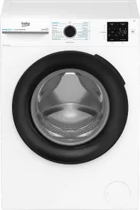 Стиральная машина Beko фронтальная, 8кг, 1000, A, 55см, дисплей, инвертор, пара, белый №1