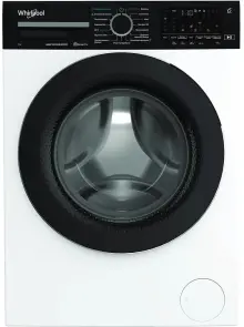 Стиральная машина Whirlpool фронтальная, 7кг, 1400, A, 49.6см, дисплей, пара, инвертор, черный люк, белый №1