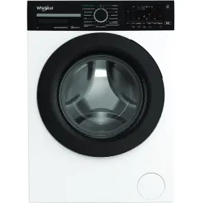 Стиральная машина Whirlpool фронтальная, 7кг, 1400, A, 49.6см, дисплей, пара, инвертор, черный люк, белый №2