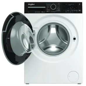 Стиральная машина Whirlpool фронтальная, 7кг, 1400, A, 49.6см, дисплей, пара, инвертор, черный люк, белый №3