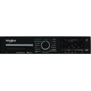 Стиральная машина Whirlpool фронтальная, 7кг, 1400, A, 49.6см, дисплей, пара, инвертор, черный люк, белый №5