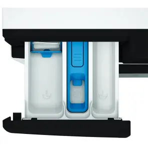 Стиральная машина Whirlpool фронтальная, 7кг, 1400, A, 49.6см, дисплей, пара, инвертор, черный люк, белый №7