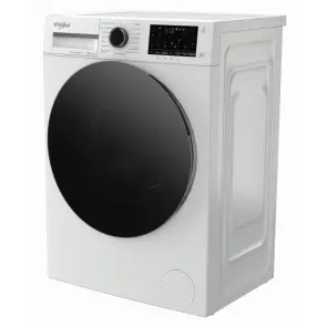 Стиральная машина Whirlpool фронтальная, 7кг, 1200, A, 49.6см, дисплей, пара, инвертор, черный люк, белый №3