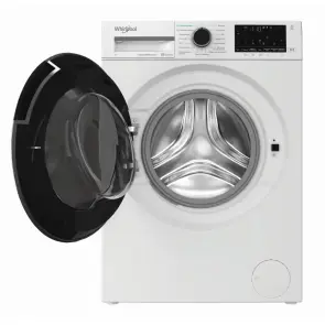 Стиральная машина Whirlpool фронтальная, 7кг, 1200, A, 49.6см, дисплей, пара, инвертор, черный люк, белый №4