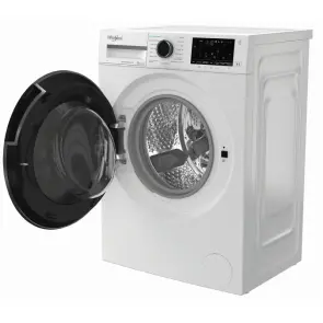 Стиральная машина Whirlpool фронтальная, 7кг, 1200, A, 49.6см, дисплей, пара, инвертор, черный люк, белый №5