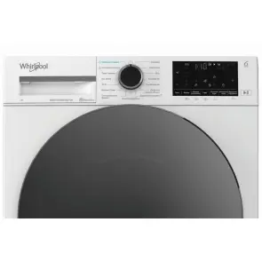 Стиральная машина Whirlpool фронтальная, 7кг, 1200, A, 49.6см, дисплей, пара, инвертор, черный люк, белый №6
