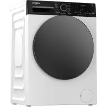Стиральная машина Whirlpool фронтальная, 8кг, 1400, C, 55см, дисплей, пара, инвертор, черный люк, белый