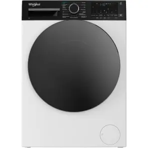 Стиральная машина Whirlpool фронтальная, 8кг, 1400, C, 55см, дисплей, пара, инвертор, черный люк, белый №2