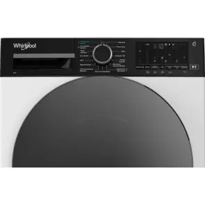 Стиральная машина Whirlpool фронтальная, 8кг, 1400, C, 55см, дисплей, пара, инвертор, черный люк, белый №4