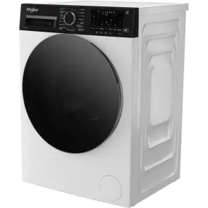 Стиральная машина Whirlpool фронтальная, 8кг, 1400, C, 55см, дисплей, пара, инвертор, черный люк, белый №6