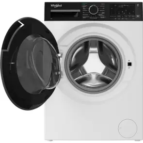 Стиральная машина Whirlpool фронтальная, 8кг, 1400, C, 55см, дисплей, пара, инвертор, черный люк, белый №7