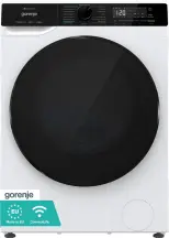 Стирально-сушильная машина Gorenje фронтальная, 10.5(6)кг, 1400, A+, 60см, дисплей, пара, инвертор, Wi-Fi, белый