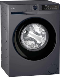 Пральна машина Candy ProWash 300 фронтальна, 8кг, 1400, A, 48см, дисплей, пара, інвертор, люк чорний, cріблястий №6