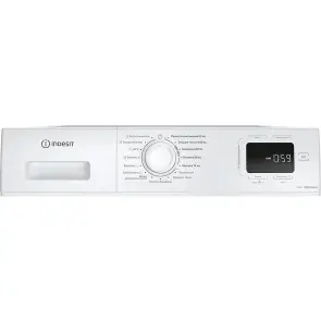 Пральна машина Indesit фронтальна, 7кг, 1200, A, 49.6см, дисплей, пара, інвертор, люк чорний, білий №6