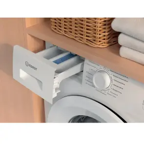 Пральна машина Indesit фронтальна, 6кг, 1000, B, 44.6см, дисплей, пара, інвертор, білий №8