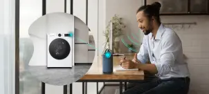 Пральна машина LG фронтальна, 8кг, 1200, A, 48см, дисплей, пара, інвертор, білий №8