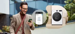 Пральна машина LG фронтальна, 8кг, 1200, A, 48см, дисплей, пара, інвертор, білий №9