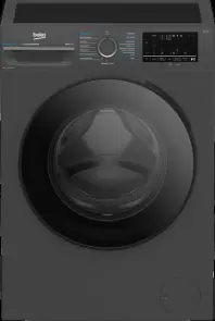 Стиральная машина Beko фронтальная, 8кг, 1400, A, 50см, дисплей, пар, инвертор, темно-серый №2