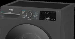 Стиральная машина Beko фронтальная, 8кг, 1400, A, 50см, дисплей, пар, инвертор, темно-серый №3